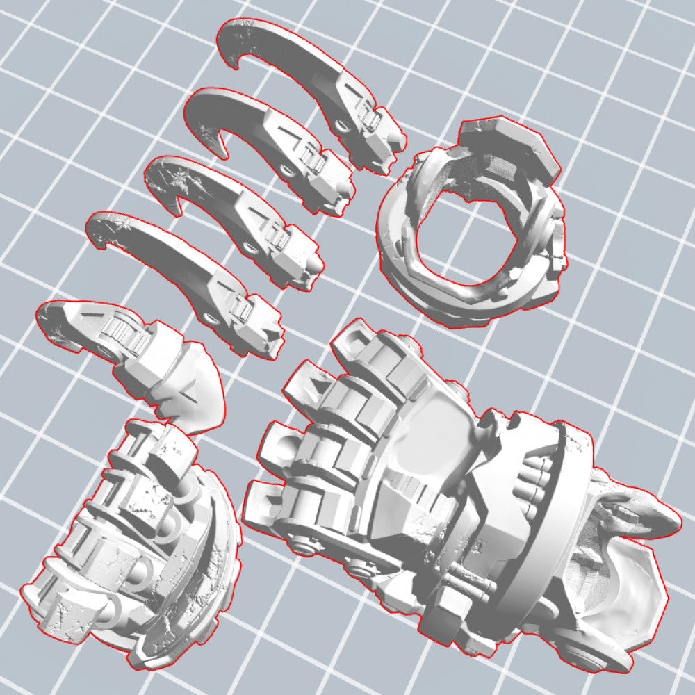 Hollow Detailed Space Bear Claw