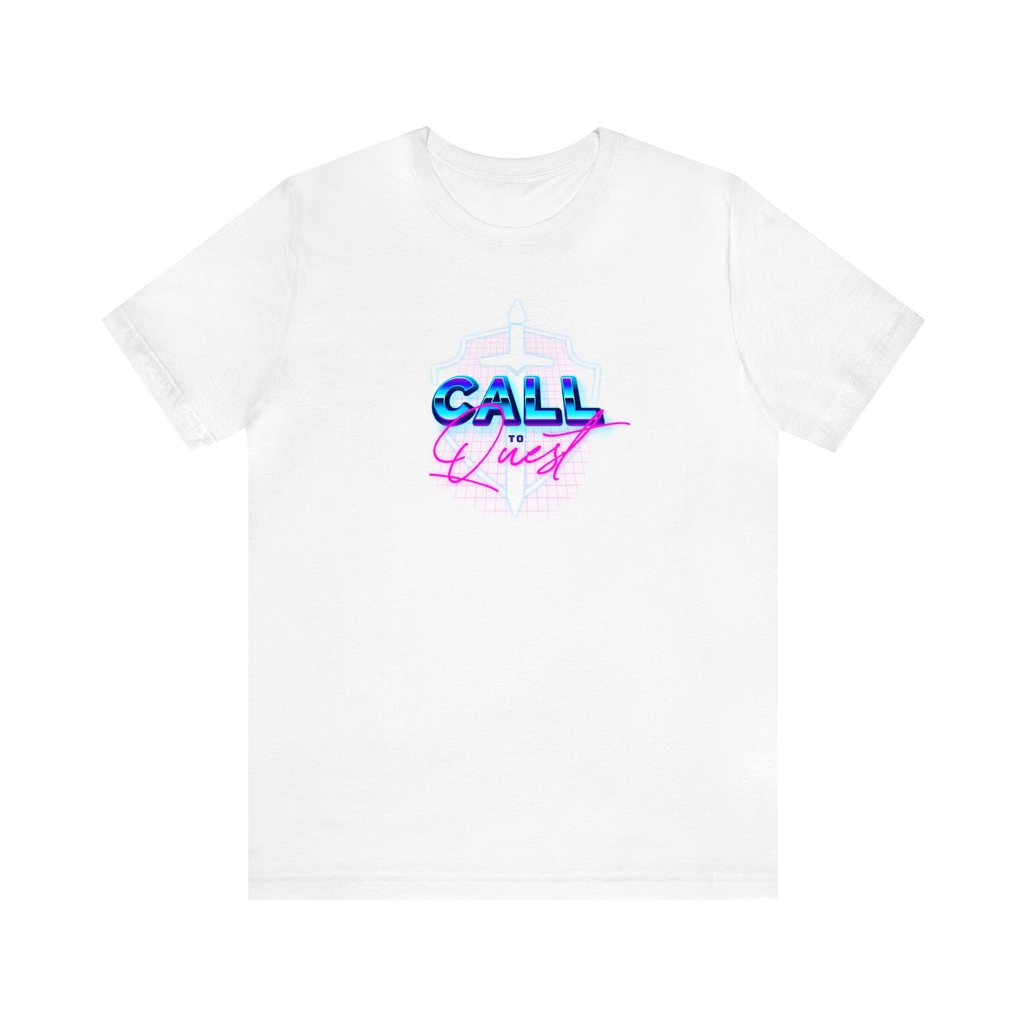 Call to Quest - 80's Logo Design T-Shirt