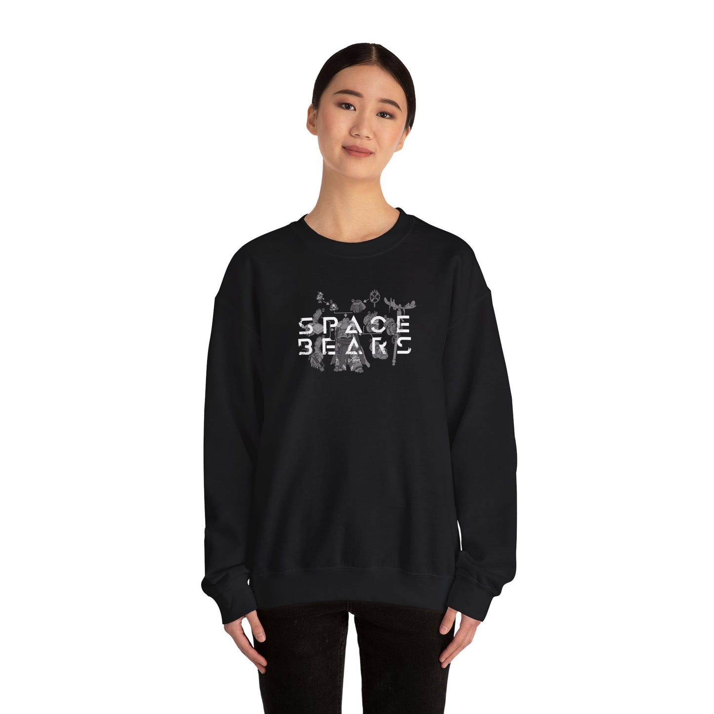 Space Bears Sketch Design Sweatshirt