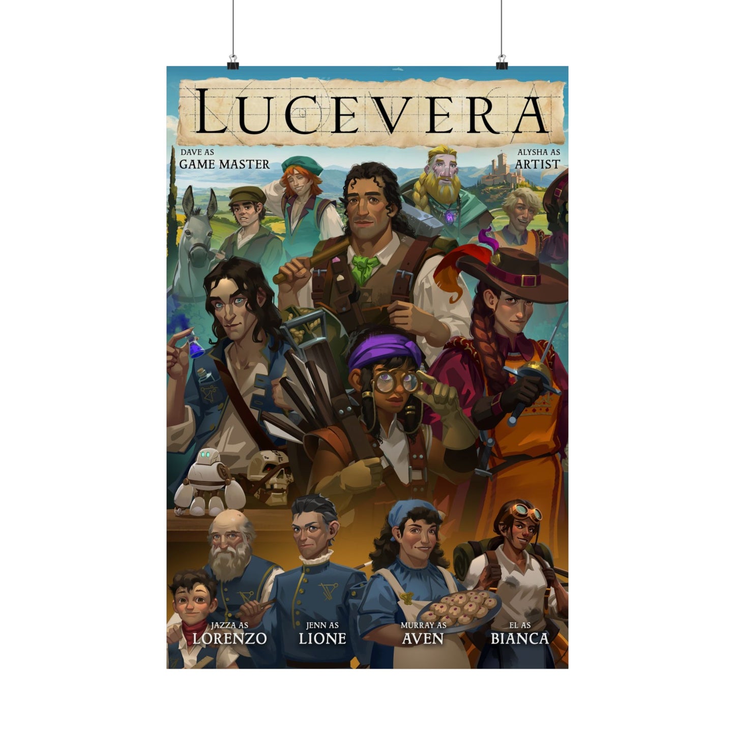 TTTRP: LUCEVERA Roleplay Poster