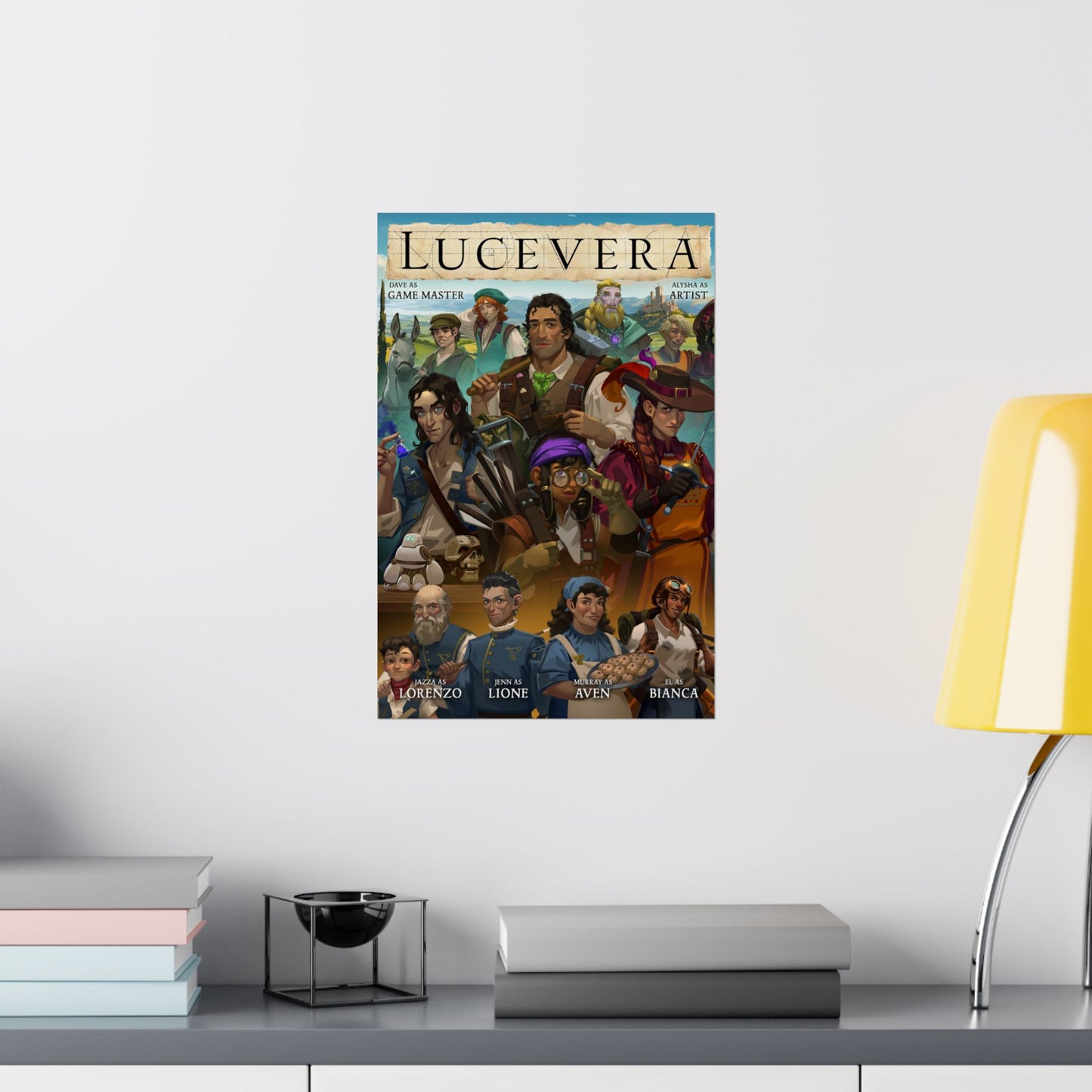 TTTRP: LUCEVERA Roleplay Poster