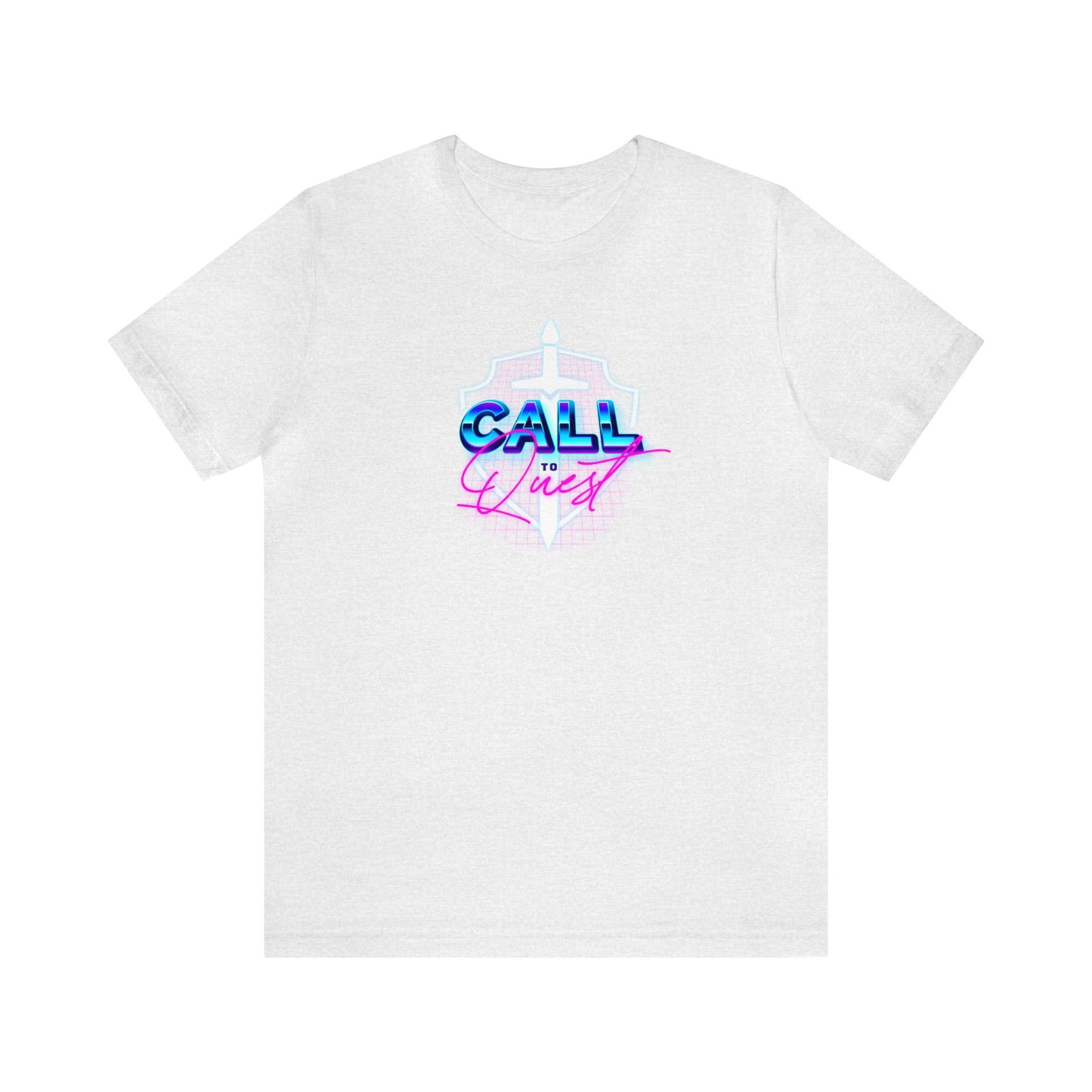 Call to Quest - 80's Logo Design T-Shirt