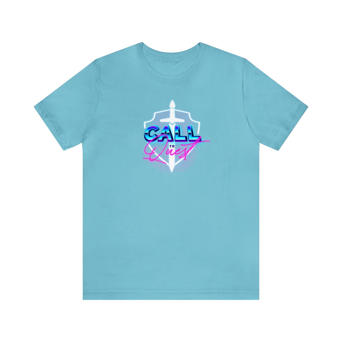 Call to Quest - 80's Logo Design T-Shirt