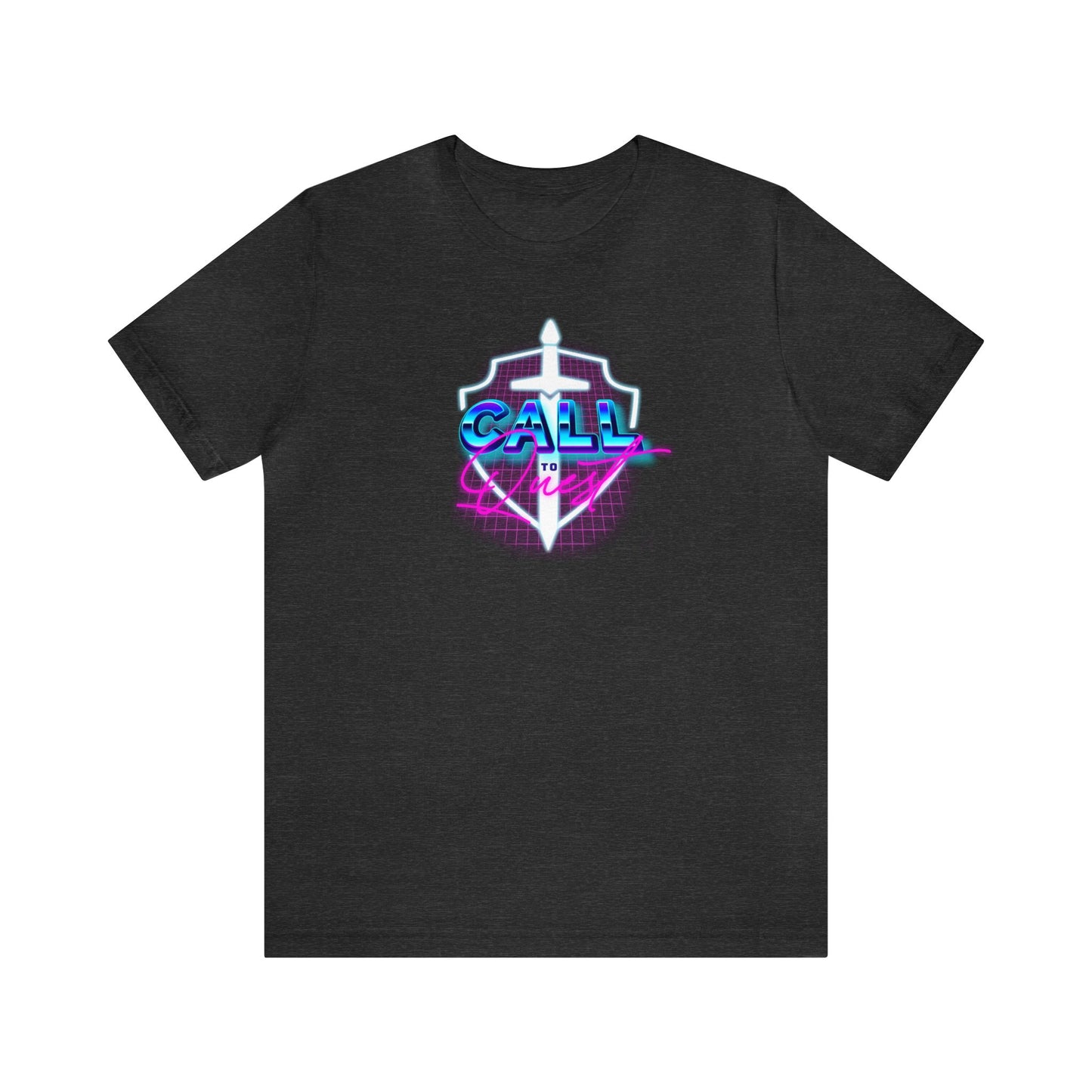 Call to Quest - 80's Logo Design T-Shirt