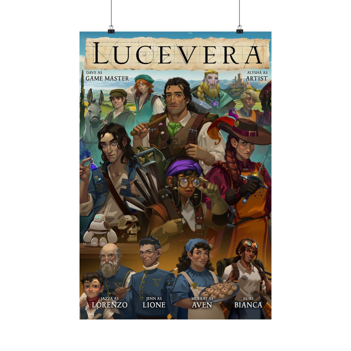 TTTRP: LUCEVERA Roleplay Poster