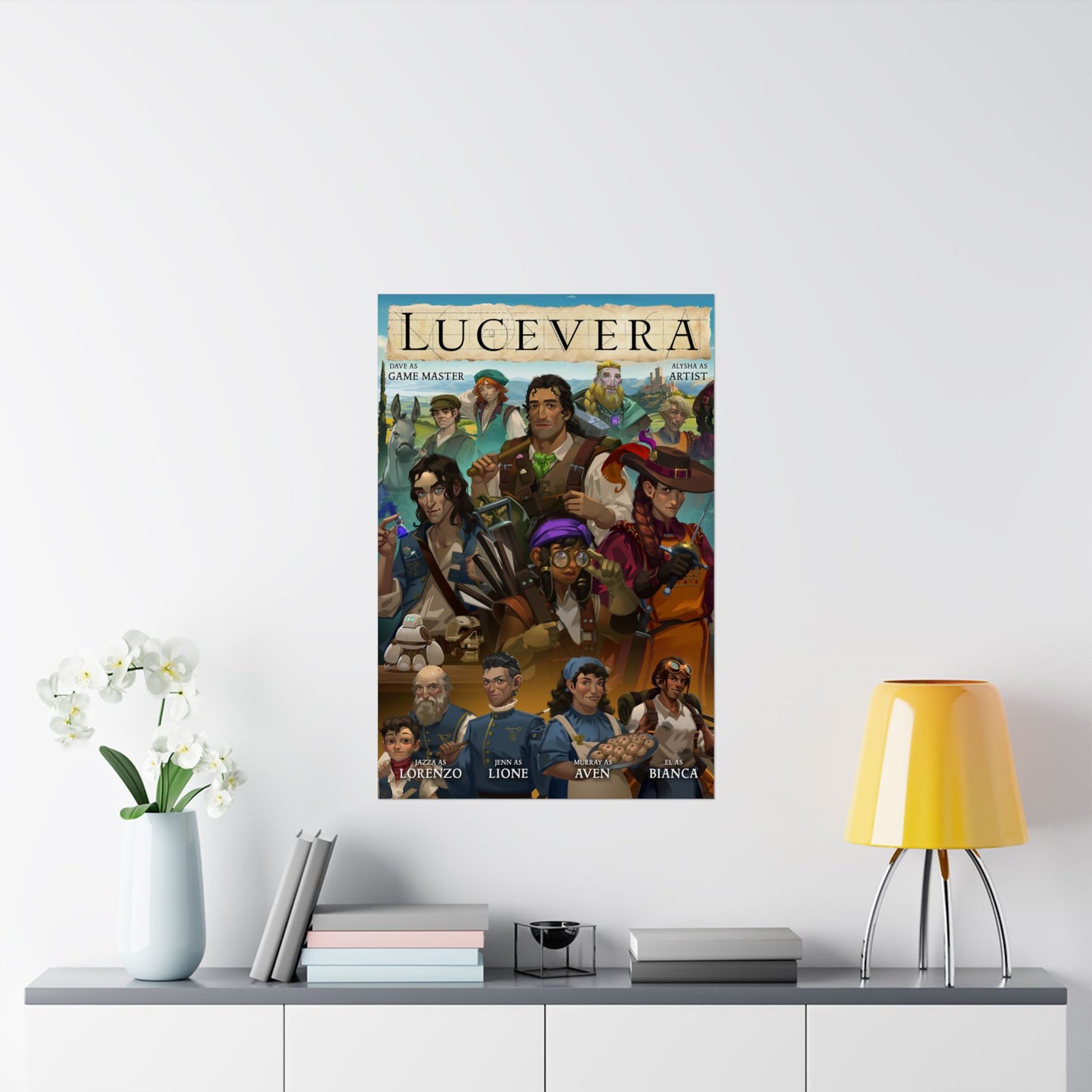 TTTRP: LUCEVERA Roleplay Poster