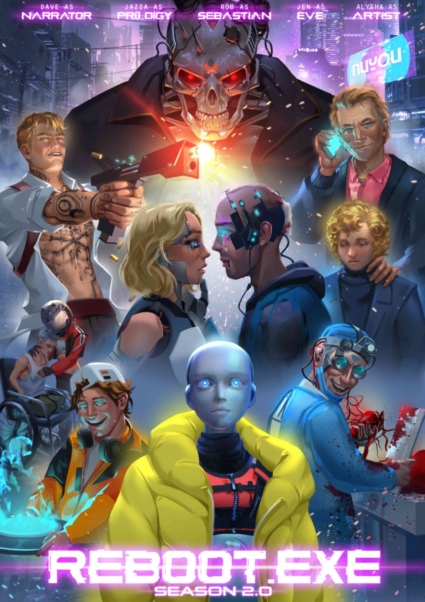 TTTRP SIGNED A4 PRINT: Reboot Season 2 (Signed by cast)