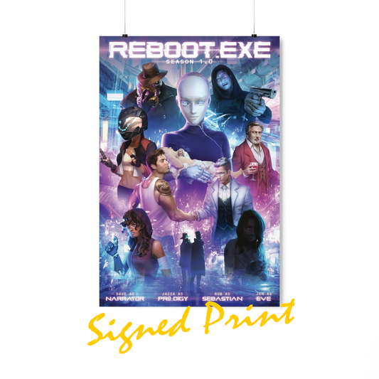 TTTRP SIGNED A4 PRINT: Reboot Season 1 (Signed by cast)