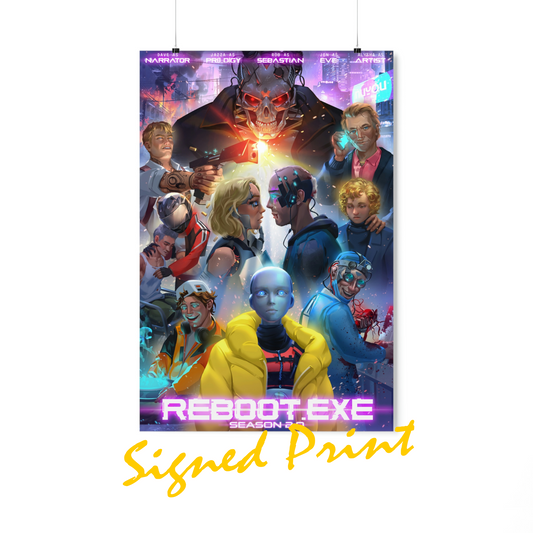 TTTRP SIGNED A4 PRINT: Reboot Season 2 (Signed by cast)